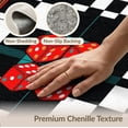 thumbnail image 6 of ODIKA 4'x6' Washable Area Rug Dice Graphic Funky Aesthetic Checkerboard Men Cartoon Alt Refined for Home Office, Under Desk, Non-Slip Chair-Friendly, Flatwoven, 6 of 7