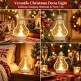 thumbnail image 6 of Vintage Christmas LED Lantern, White Hurricane Lamp with Flickering Flameless Candle, Battery Operated Tabletop & Hanging Light for Indoor Christmas Holiday Decor, 6 of 7
