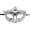 A006- Silver, variant on Masquerade Mask Silver Venetian Style Rhinestone Trim for Women Single Piece for Halloween Prom and Masquerade Balls