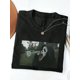 thumbnail image 1 of Halloween T-shirt - Women T-Shirts,Halloween T-Shirt,Embroidered Style,Trending Now, Fashion Tee Tops Shirts,Siblings Gift, 1 of 6
