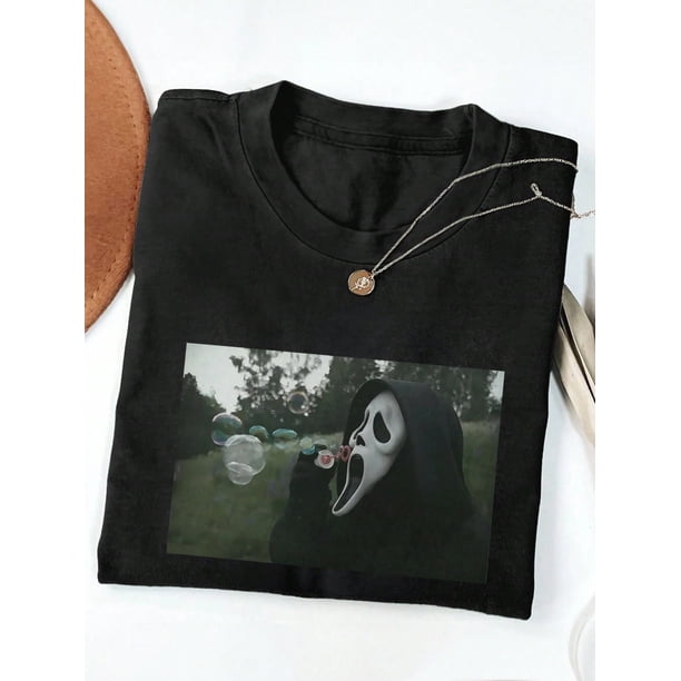 Halloween T-shirt - Women T-Shirts,Halloween T-Shirt,Embroidered Style,Trending Now, Fashion Tee Tops Shirts,Siblings Gift