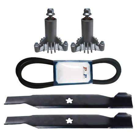 Proven Part 42 Inch Riding Mower Rebuild Kit For Blades Spindles Belt 130794 138971 128774 144200