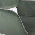 thumbnail image 4 of FurnitureR Ross Velours Pivotant Rembourré & Chaise de Travail en Métal en Vert Aqua, 4 of 7