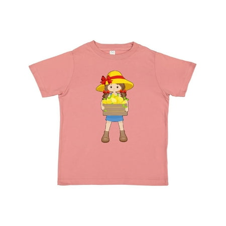 

Inktastic Farming Girl with Crate of Lemons Gift Toddler Toddler Girl T-Shirt