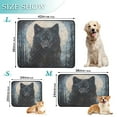 thumbnail image 3 of Qxltty Dark Forest Wolf King Cat litter Pads Pet Set of 3 Diaper Mats Center Anti-leakage Layer Absorbent Soft and Comfortable, 3 of 7