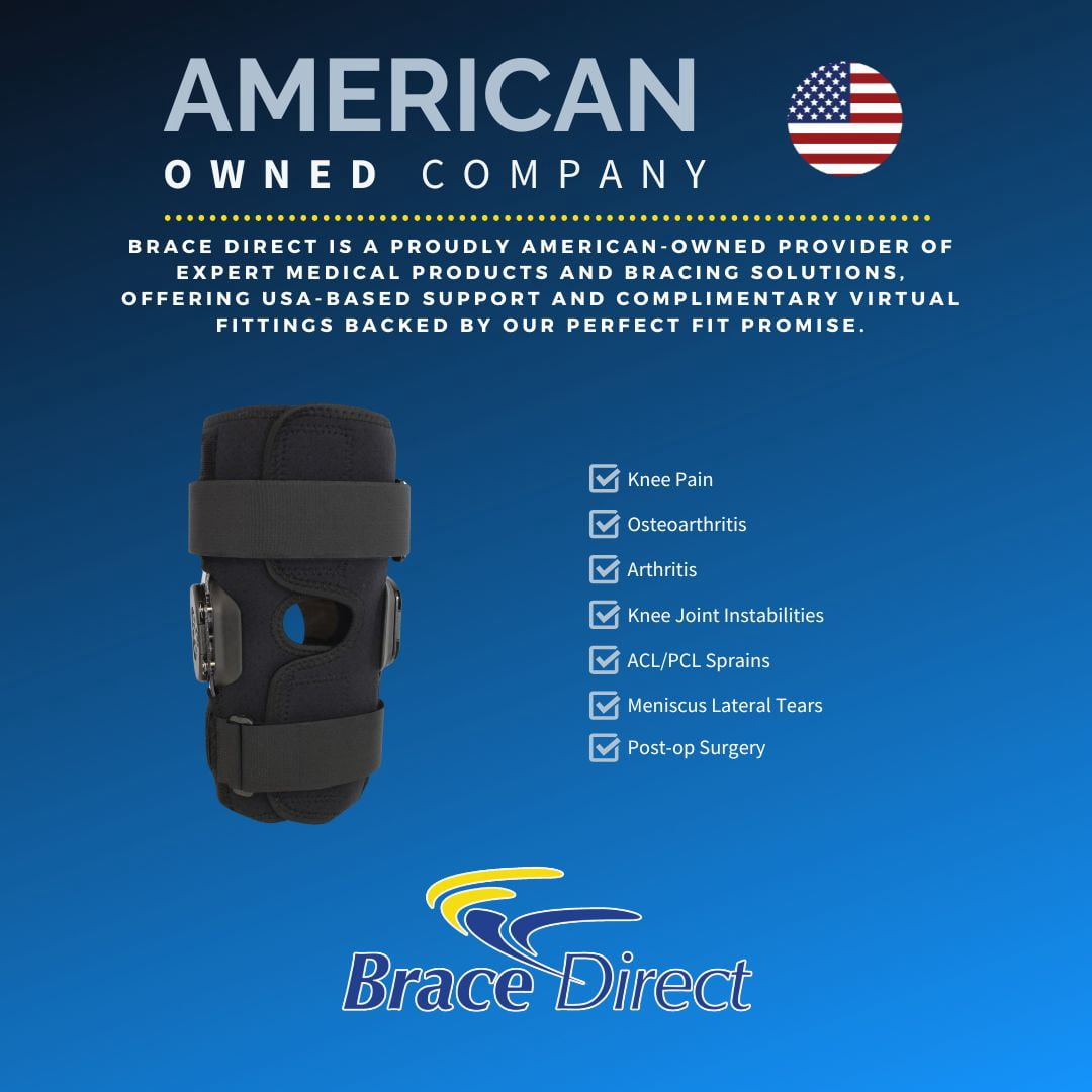 Brace Direct Neoprene Hinged Knee Brace PDAC L1833 - Advanced Support for Pain Relief & Joint Stability