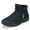 Blue, variant on Men Winter Snow Boots: Mens Waterproof Fur Lined Warm Boot Outdoor Walking Comfortable Slip On Zipper Ankle Booties