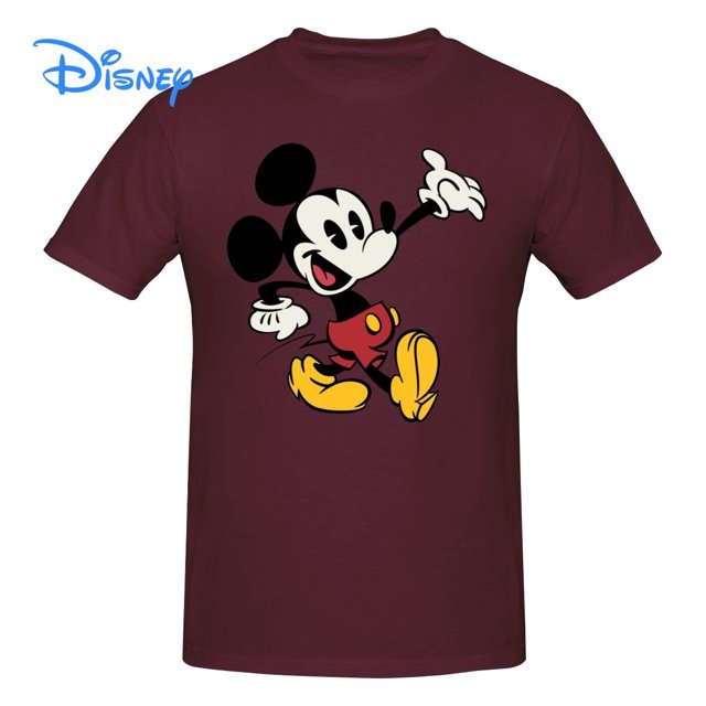 Disney Mickey Mouse Cartoon Creative T shirt Harajuku Short Sleeve T-shirt 100% Cotton Graphics Tshirt Brands Tee Top5XL Gao Jinjia LED