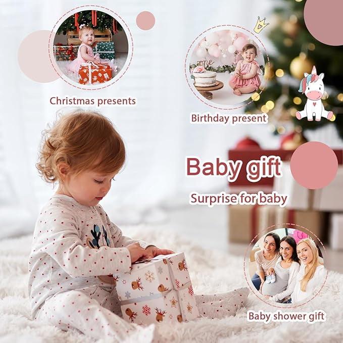 Baby Toys 6-12 Months, Montessori Toys for Toddler, Baby Blocks Toy, Shape Sorting Toys for 6+ Month Girls Boys Birthday Chiristmas Gifts