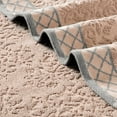 thumbnail image 2 of Modern Threads Jacquard Border 6-Piece Cotton Bath Towel Set, Peach, 2 of 5