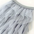 thumbnail image 4 of Aueoeo Women Tulles Skirt High Low Layered Puffy Skirts Pleated A-line Midi Skirt Front Asymmetrical Long Skirts Gray XL, 4 of 8
