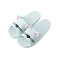 thumbnail image 2 of asdoklhq Womens Slip On Shoes Under $15,3D Men's Cartoon Cat Slippers Flat Couples Home Ladies Casual Female Shoes Women 's Footwear, 2 of 2