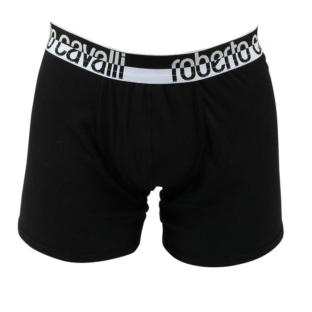 Roberto Cavalli - Roberto Cavalli Solid Black Underwear - 2pack ...