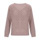 thumbnail image 3 of Ailaofu Women's Hollow Out Pullover Sweaters Vintage Lightweight V Neck Long Sleeve Knit Tops, 3 of 5
