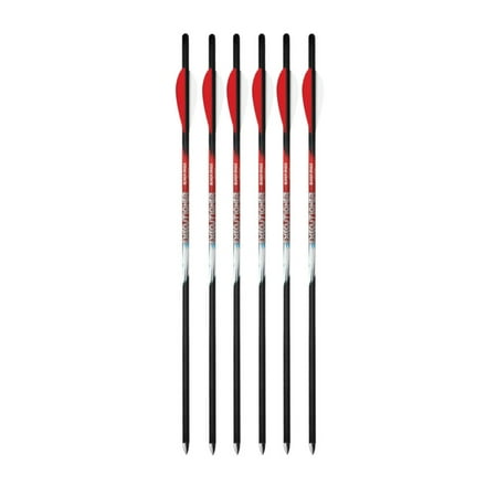 Black Eagle Executioner Crossbow .003 Fletched 20 Arrows - 3 Vanes (6-Pack)
