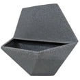 thumbnail image 1 of Japi Pottery Favo Polyethylene Favo Wall Planter in Charcoal (Set of 4), 1 of 7
