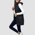 thumbnail image 2 of larppty Womens Puffer Vest Ladies Sleeveless Zip Up Outerwear Warm Puffer Lightweight Winter Jackets Coats 2025 (Black, XXL/XL), 2 of 5
