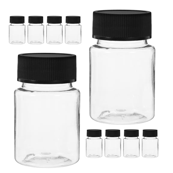 OULII 24Pcs Reagent Bottle Plastic Wide Mouth Design for Home Use