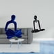 thumbnail image 2 of Figura de pensador abstracto de resina, escultura humana, diseño hueco, adorno de escritorio coleccionable, ideal para regalar y decorar el hogar., 2 of 8