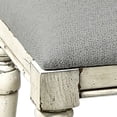 thumbnail image 4 of Highland Park Rustic Ivory Wood Vanity Bench, 4 of 4