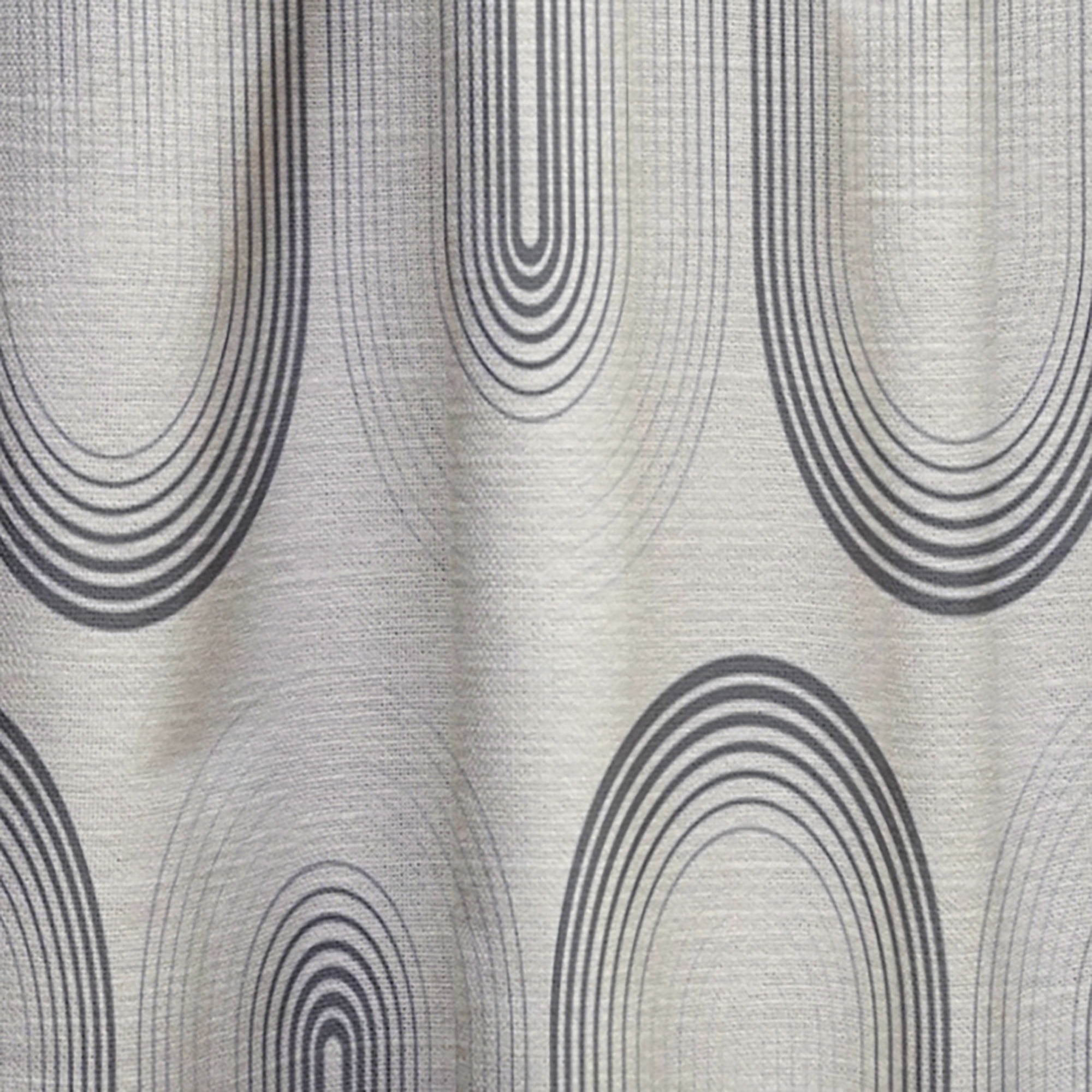 Designart 'Minimal Geometric Retro Curved Ornament I' Mid-Century Modern Curtain Panel