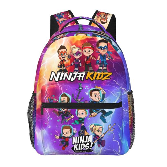 Ninja Kidz Backpack Lightweight Bookbag Casual Daypack For Women Men Travel Laptop Bag Multifunctional Bag