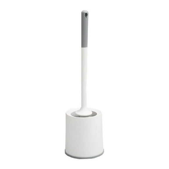 YATLTE Brosse de Toilette et Support, Brosse pour Cuvette de Toilette et Support avec Long Manche, Support en Plastique Facile à Cacher, Ensemble de Brosses de Toilette à Poils Durables pour le Nettoyage de la Salle de Bain