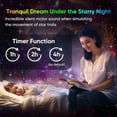 thumbnail image 5 of Galaxy Projector for Bedroom, HD Image Star Projector Galaxy Light Adjustable Knob, 13 Film Discs Planetarium Projector for Kids, 360° Rotating 1/2h Timer Simple 3-Button Control, 5 of 14