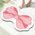 thumbnail image 3 of Absorbent Bath Mats for Bathroom Floor Bow Shaped Quick Drying Non Slip 40X60Cm, 3 of 6