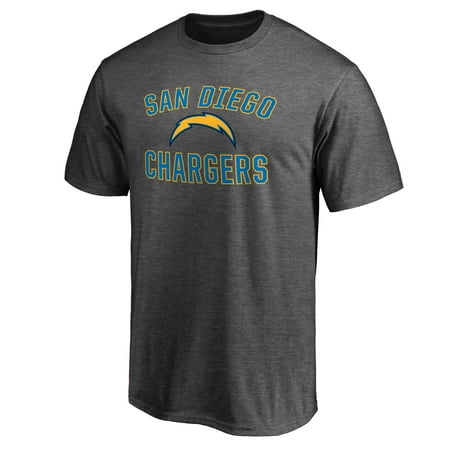 San Diego Chargers Rocks - San Diego Chargers NFL Pro Line Victory Arch T-Shirt - Gray