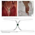 thumbnail image 4 of de Imitación, Cadena de Sujetadores, Moderno, Geométrico, Joyería Simple, Cadena de Accesorios para El Cuerpo, para Baile de Graduación/ , Diamante Plata Plata Yinane Cadena de pecho, 4 of 8