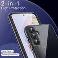thumbnail image 3 of JETech 3 in 1 Case for Samsung Galaxy A35 5G, with 2-Pack Screen Protector, Tempered Glass Film, Shockproof Bumper Phone Protective Cover Clear Back (Black), 3 of 6