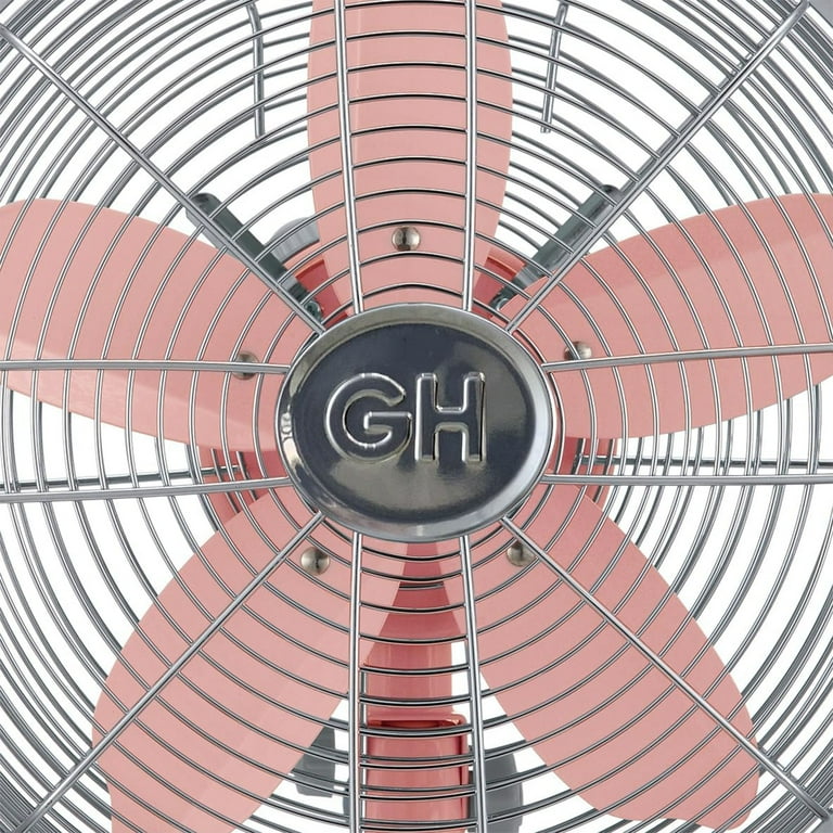 Good Housekeeping 5" USB Personal Fan - Brushed Nickel All-Metal, Oscillating, USB-Powered For Desk & Dorm