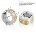 thumbnail image 4 of G23 Titanium Hoop Hinged Earrings for Sensitive Ears, Hypoallergenic CZ Huggies Earrings for Men and Women, 4 of 6