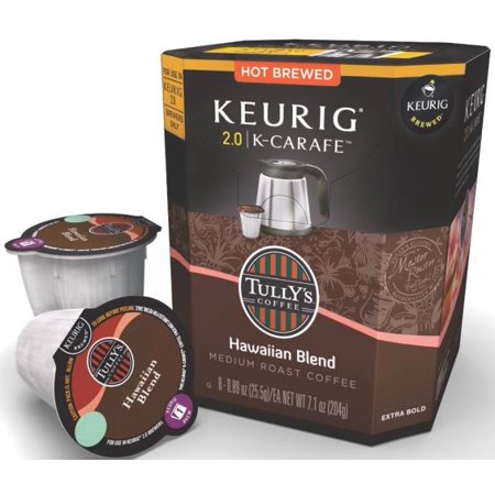 Keurig K-Carafe Packs, Tully's Hawaiian Blend, 8-Count - Walmart.com