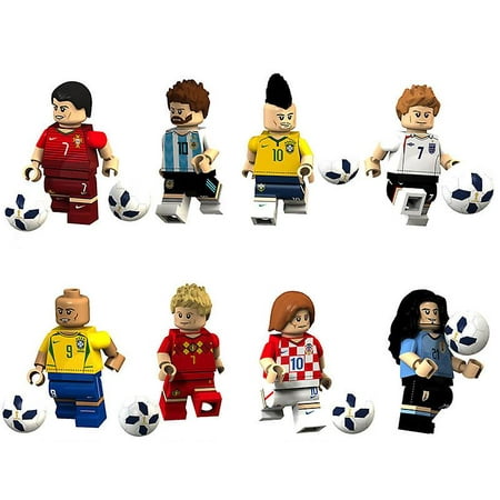 Football Messi Neymar Minifigure Assembled World Cup Football Team Building  Block Toy 8pcs | Walmart Canada