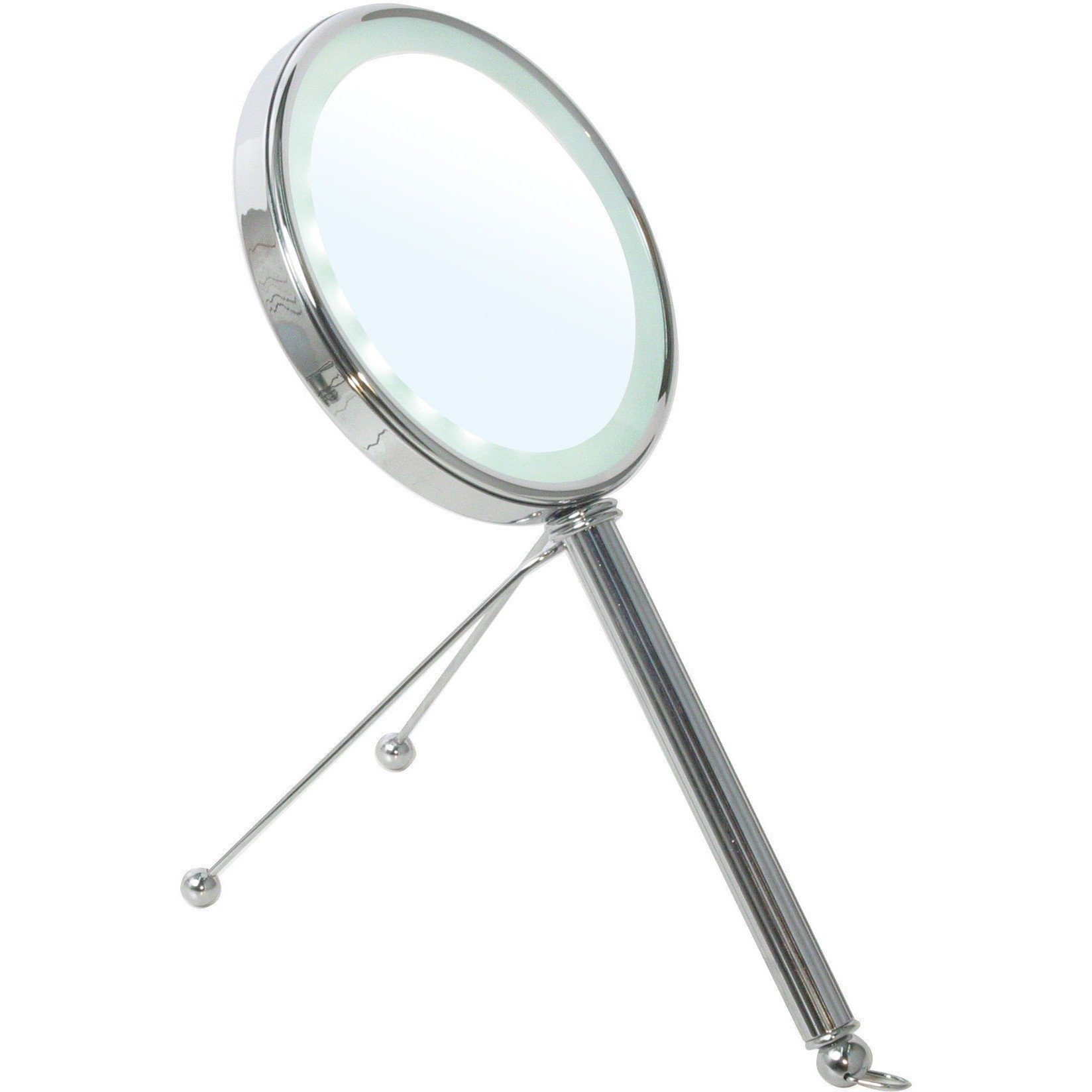 BR Countertop LED Round 5x, 1x Double Sided Cosmetic Makeup Magnifying