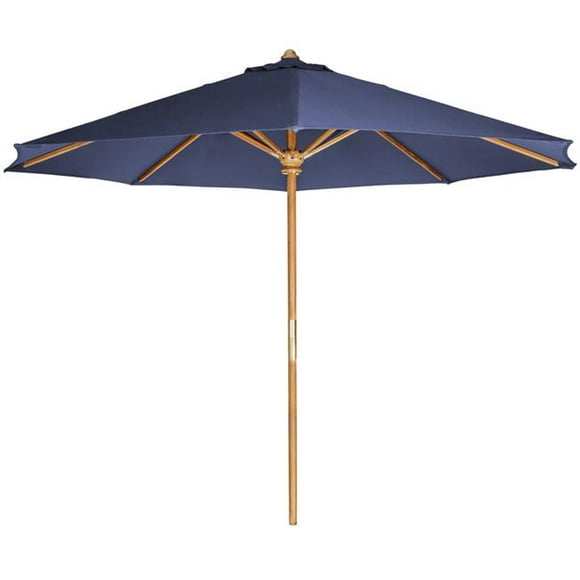 All Things Cedar TU90-B 10 Pi Teck Marché Parapluie & Canopée&44; Bleu