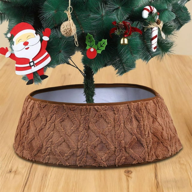 Falda De Rbol De Navidad De Punto Suave, Verde, 76 X 102 Cm, Ideal Para Decoracin Navidea O Como Regalo. Paquete De 1 Unidad., Ukhbmc