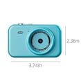 thumbnail image 3 of Oggfader Digital Camera for Kids 10-12 Digital High-definition 40MP 2.4 Inch Large Screen Student Party High-definition Retro Campus Portable Children's Small Camera With Bracket,Green, 3 of 8