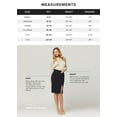thumbnail image 5 of Conceited Women's Mia Stretch High Waist Bodycon Midi Pencil Skirt with Back Slit, 5 of 5