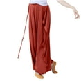 thumbnail image 5 of Inleife Womens Pants Clearance Fashion Casual Solid Color Elastic Loose Pants Women's Summer Straight Wide Leg Trousers Pants, 5 of 8