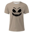 thumbnail image 4 of YDLCAFD Men Women Print Theme T Shirt Printed Solid Color Short Sleeve Top, 4 of 4