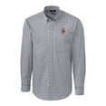 thumbnail image 2 of Men's Cutter & Buck Charcoal Washington State Cougars Easy Care Stretch Gingham Long Sleeve Button-Down Shirt, 2 of 3