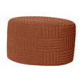 thumbnail image 2 of Ottoman Cover Round Slipcover Footstool Protector Soft Stretch Fabric for Bedroom Living Room Furniture, 2 of 9