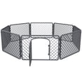 thumbnail image 2 of Vibrant Life 8-Panel Plastic Playpen for Dogs, Dark Gray, 24", 2 of 9