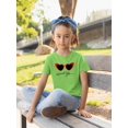 thumbnail image 2 of Retro Red Heart Sunglasses T-Shirt Juniors -Image by Shutterstock,  x-Small, 2 of 4