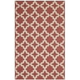 thumbnail image 4 of Modway Cerelia 108x143.5" Moroccan Trellis Fabric Area Rug in Red and Beige, 4 of 9