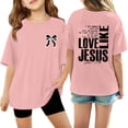 thumbnail image 1 of WENXIAOO T-Shirts pour Filles à Manches Courtes Col Ras du Cou T-Shirts Graphiques Mode pour Enfants Tenue d'Été pour Tout-Petits T-Shirts pour Filles, 1 of 4