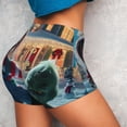 thumbnail image 4 of Lsque Chucky Pattern High Waisted Biker Shorts for Women-Tummy Control Fitness Athletic Workout Running Yoga Gym Shorts,Moisture-Wicking-Large, 4 of 9